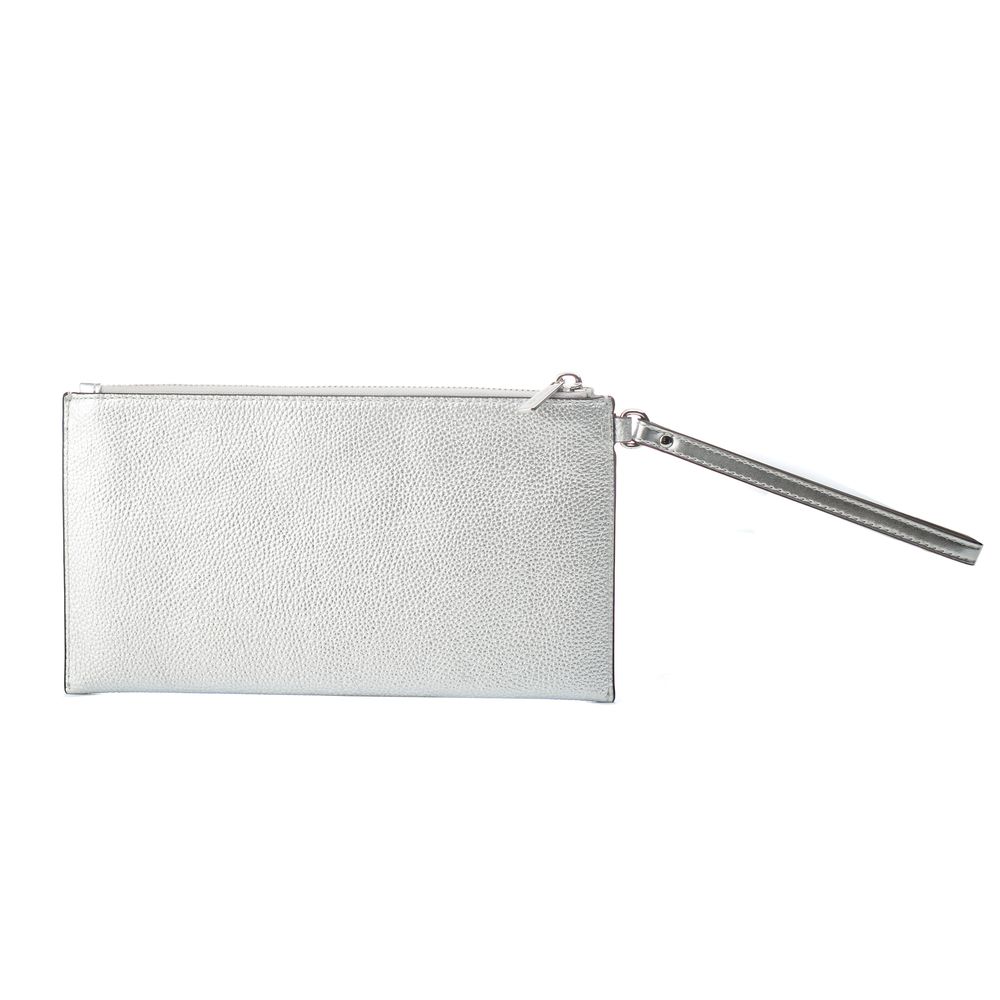 Michael Kors Gray Leather Clutch Women's Bag