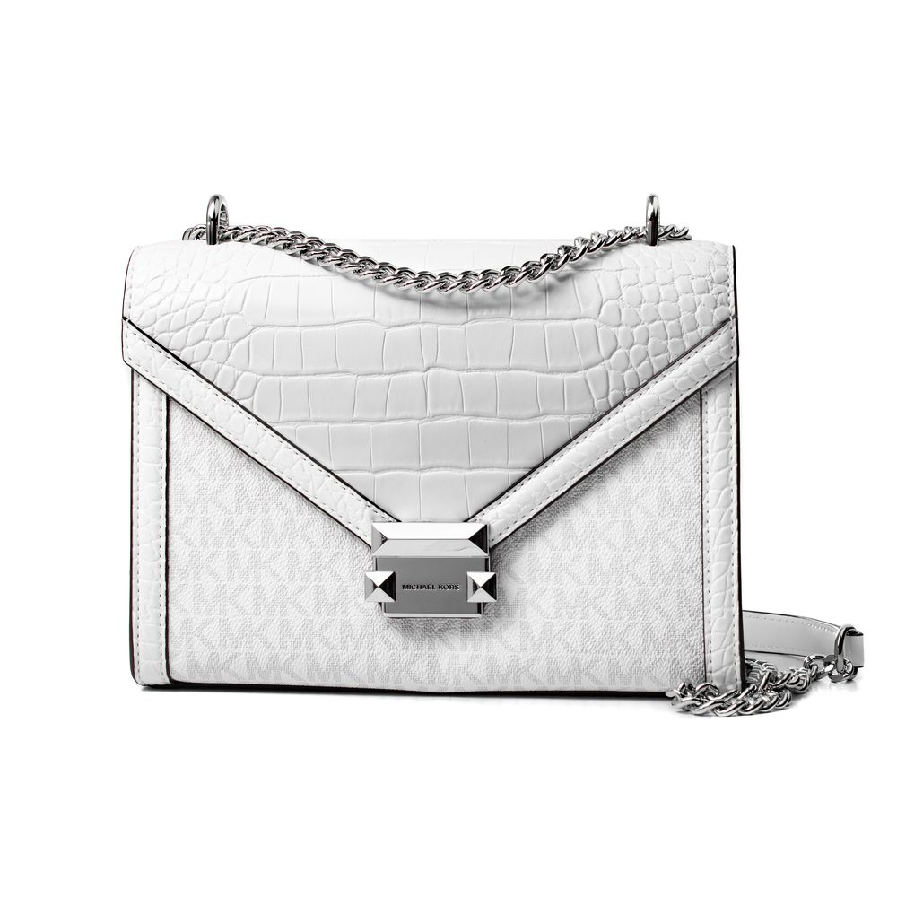 Michael Kors White Canvas Crossbody Women's Bag