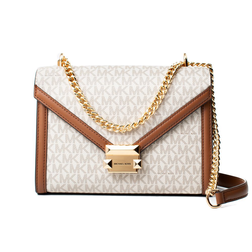 Michael Kors Beige Canvas Shoulder Women's Bag
