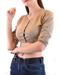 Parosh Brown Cotton Women's Cardigan