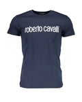 Roberto Cavalli Blue Cotton Men's T-Shirt