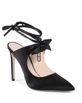 Dee Ocleppo Black Silk Or Polyester High Heel Women's Pumps