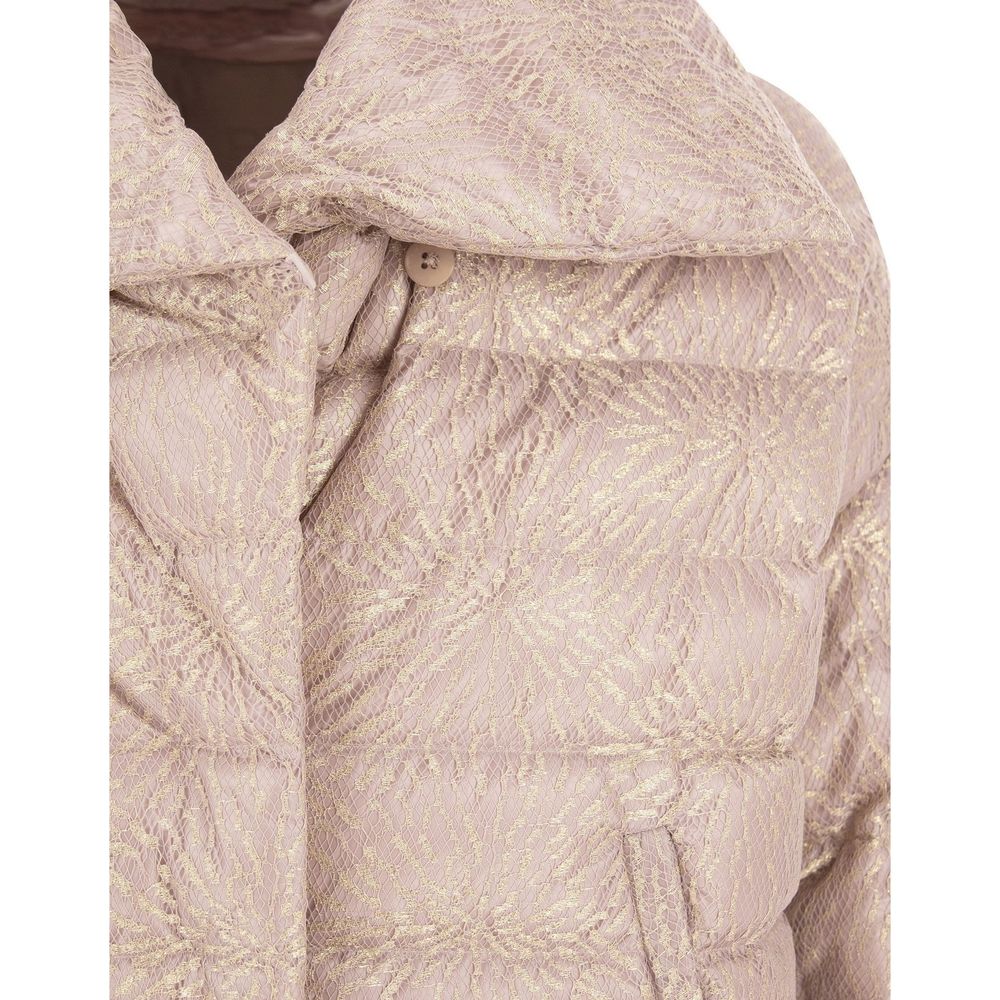 Herno Beige Metallic Fibre Women's Clothing