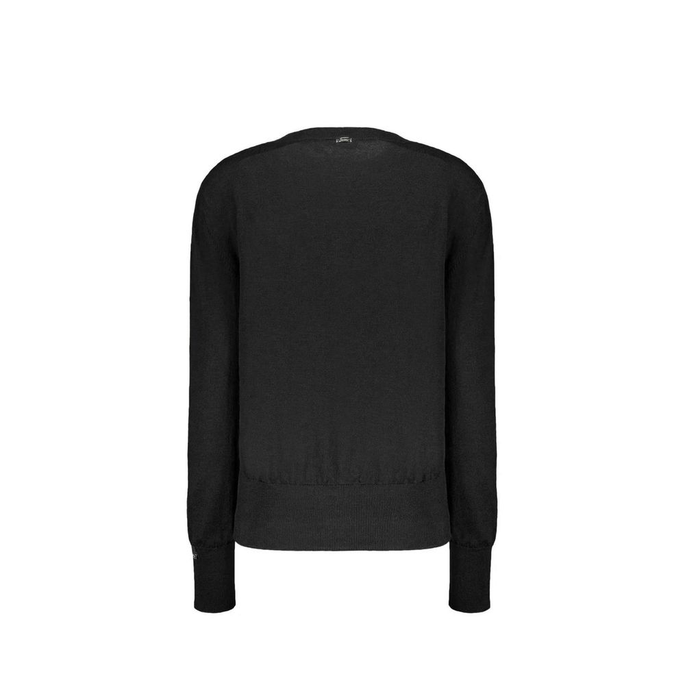 Herno Black Virgin Wool Women's Sweatshirt