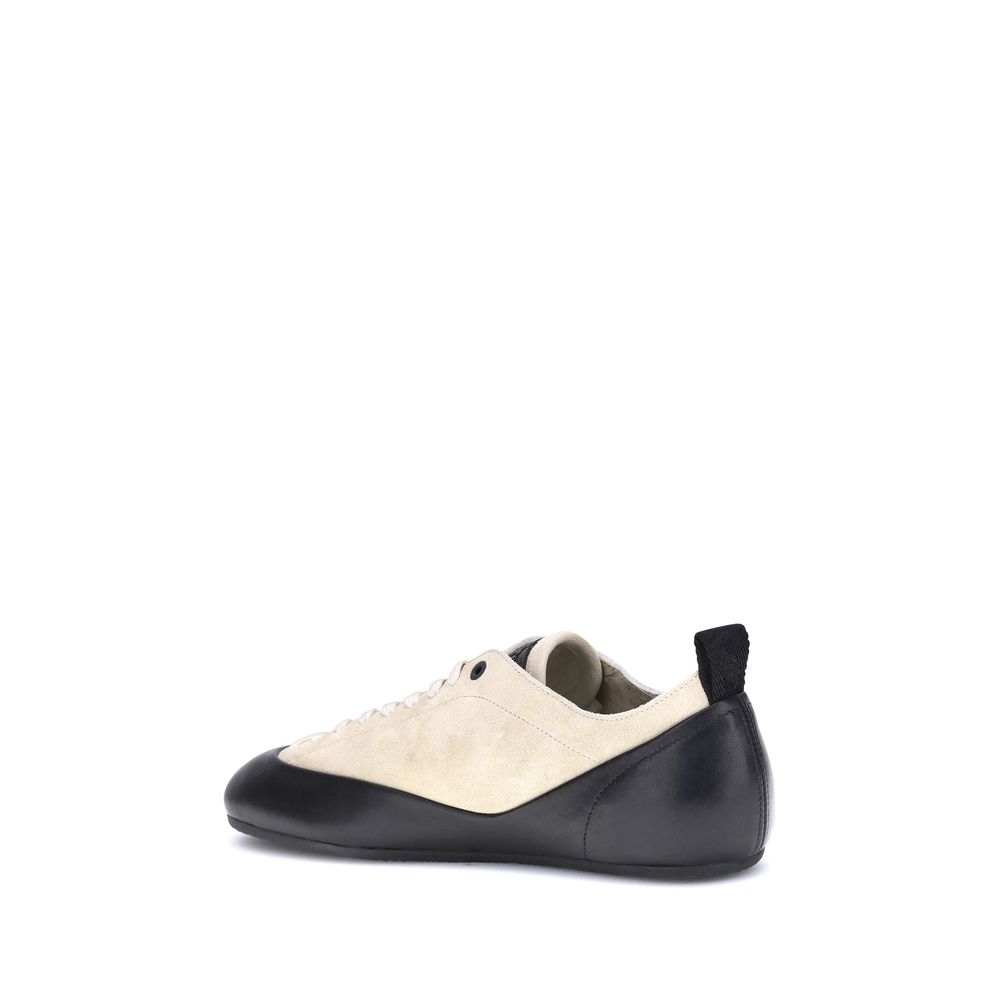 Proenza Schouler Beige Rubber Athletic Women's Sneakers