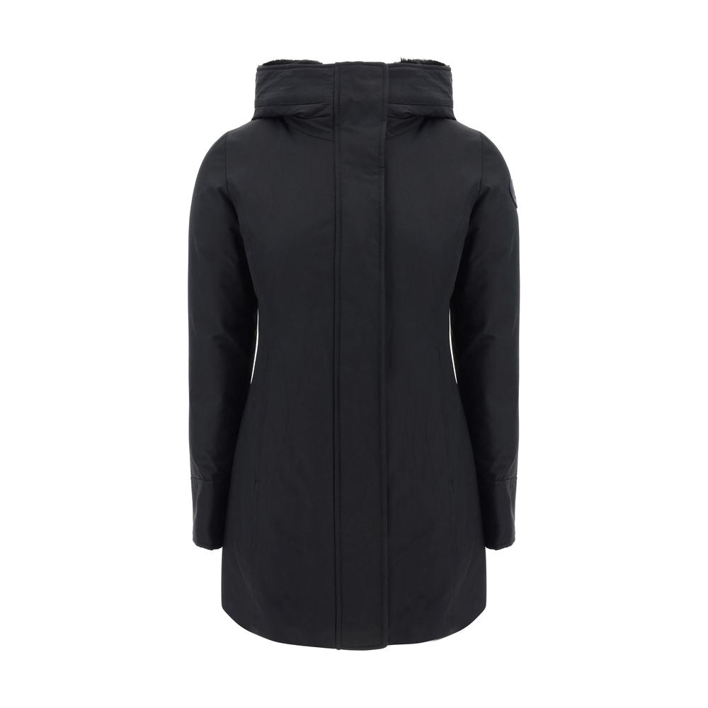 Woolrich Black Nylon Women's Parka