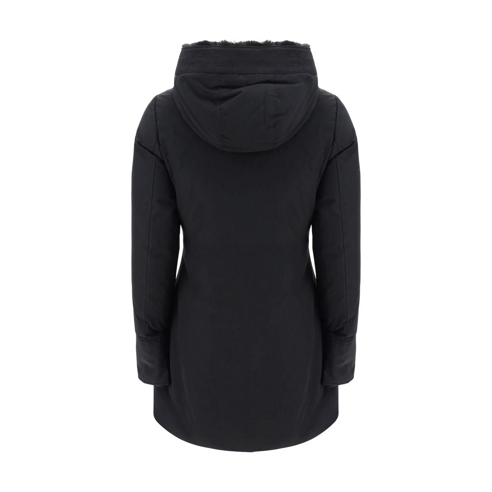 Woolrich Black Nylon Women's Parka