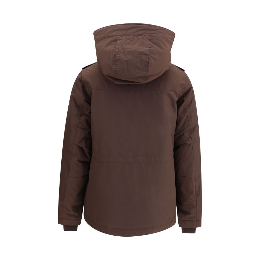 Woolrich Brown Cotton Full-Length Women's Jacket
