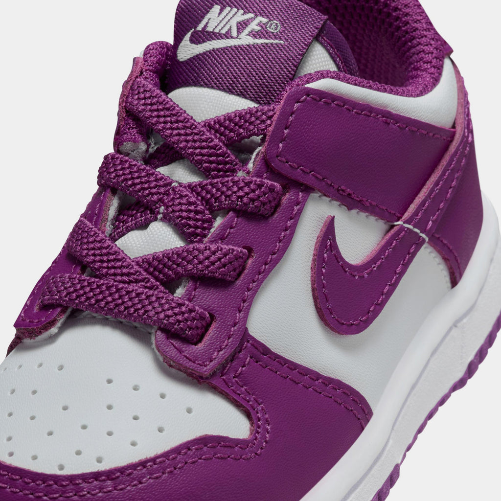 Exclusive Dunk Low Infant Toddler Lifestyle Shoes (/White/Viotech) — 2C — Side View