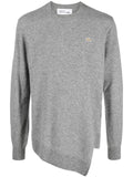Comme Des Garcons Men's X Lacoste Asymmetric Wool Sweater