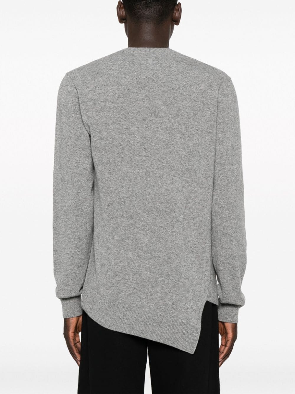 Comme Des Garcons Men's X Lacoste Asymmetric Wool Sweater