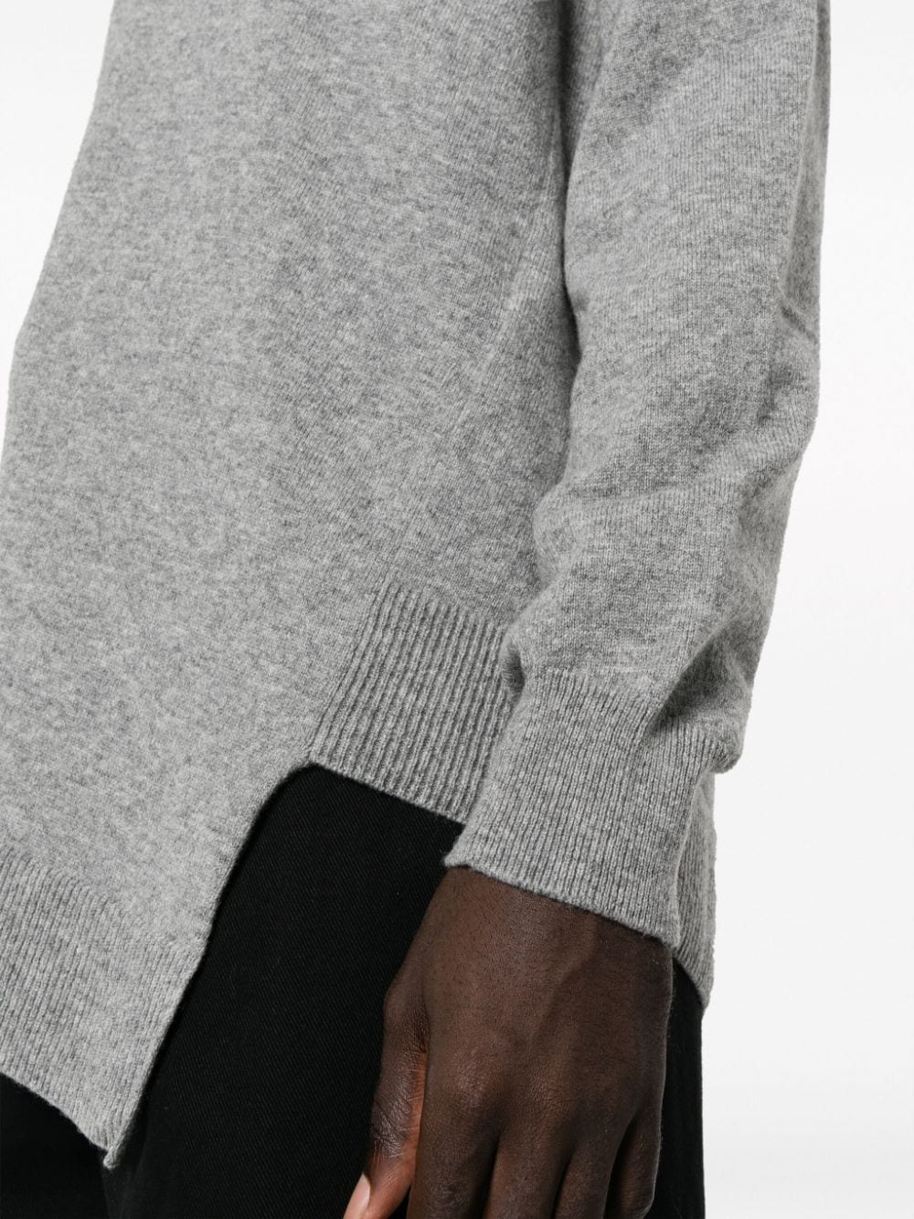 Comme Des Garcons Men's X Lacoste Asymmetric Wool Sweater