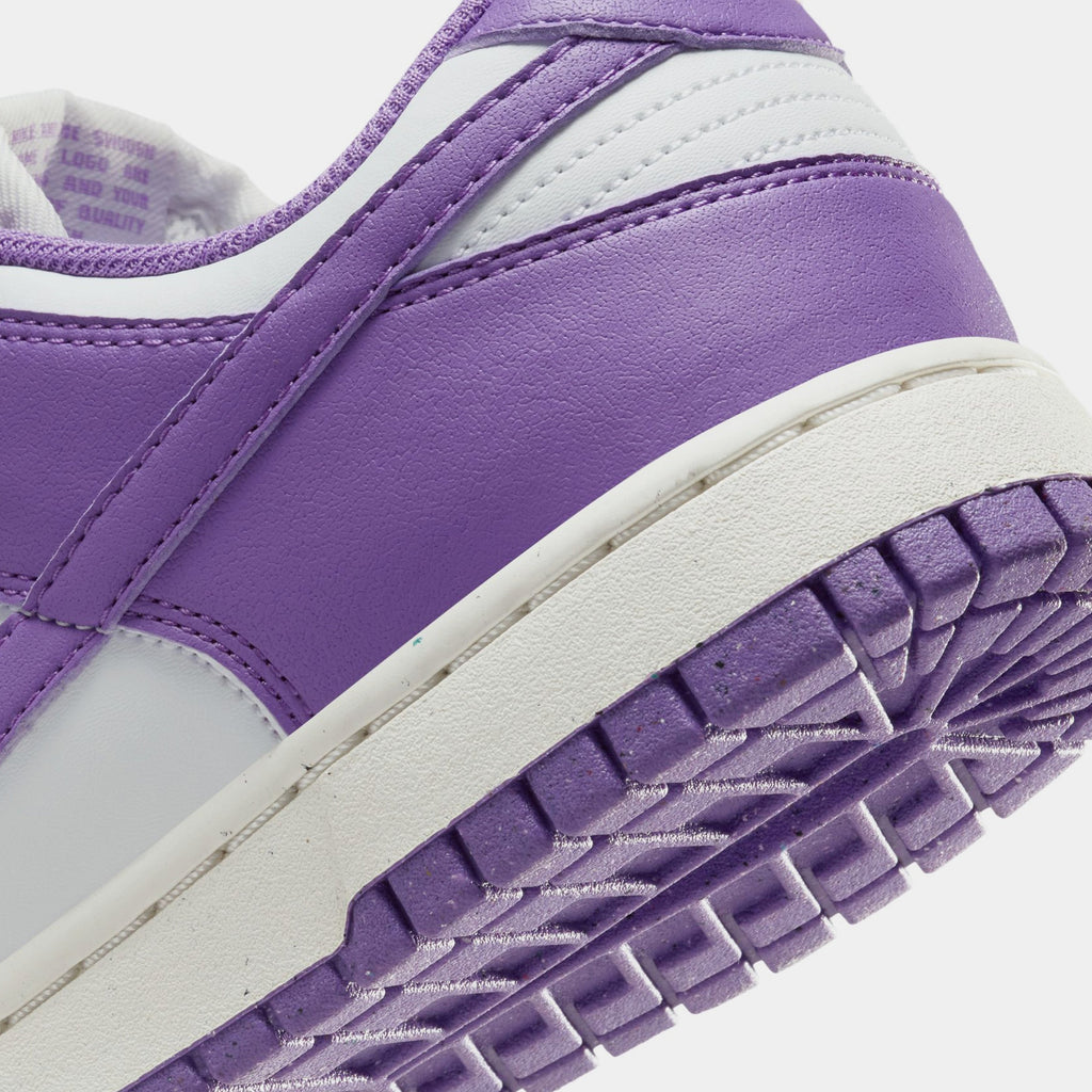 Exclusive Dunk Low Womens Lifestyle Shoes (Summit White/Black Raspberry/Sail/Black) Final Sale — 5 — Back View