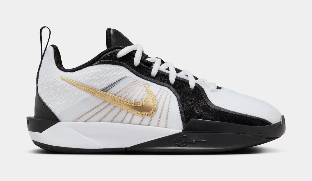 Exclusive Sabrina 2 Gold Quest Grade School Basketball Shoes (Black/Metallic Gold/White) — 3Y — Front View