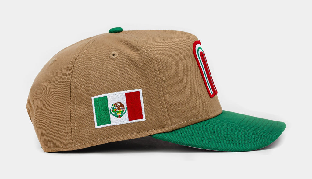 Exclusive Shoe Palace Exclusive Mexico Curve Khaki 950AF Snapback Mens Hat (Khaki/Green) — OS — Side View