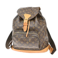 Louis Vuitton Montsouris Backpack Monogram Canvas Brown Canvas Backpack Bag (Pre-Owned)