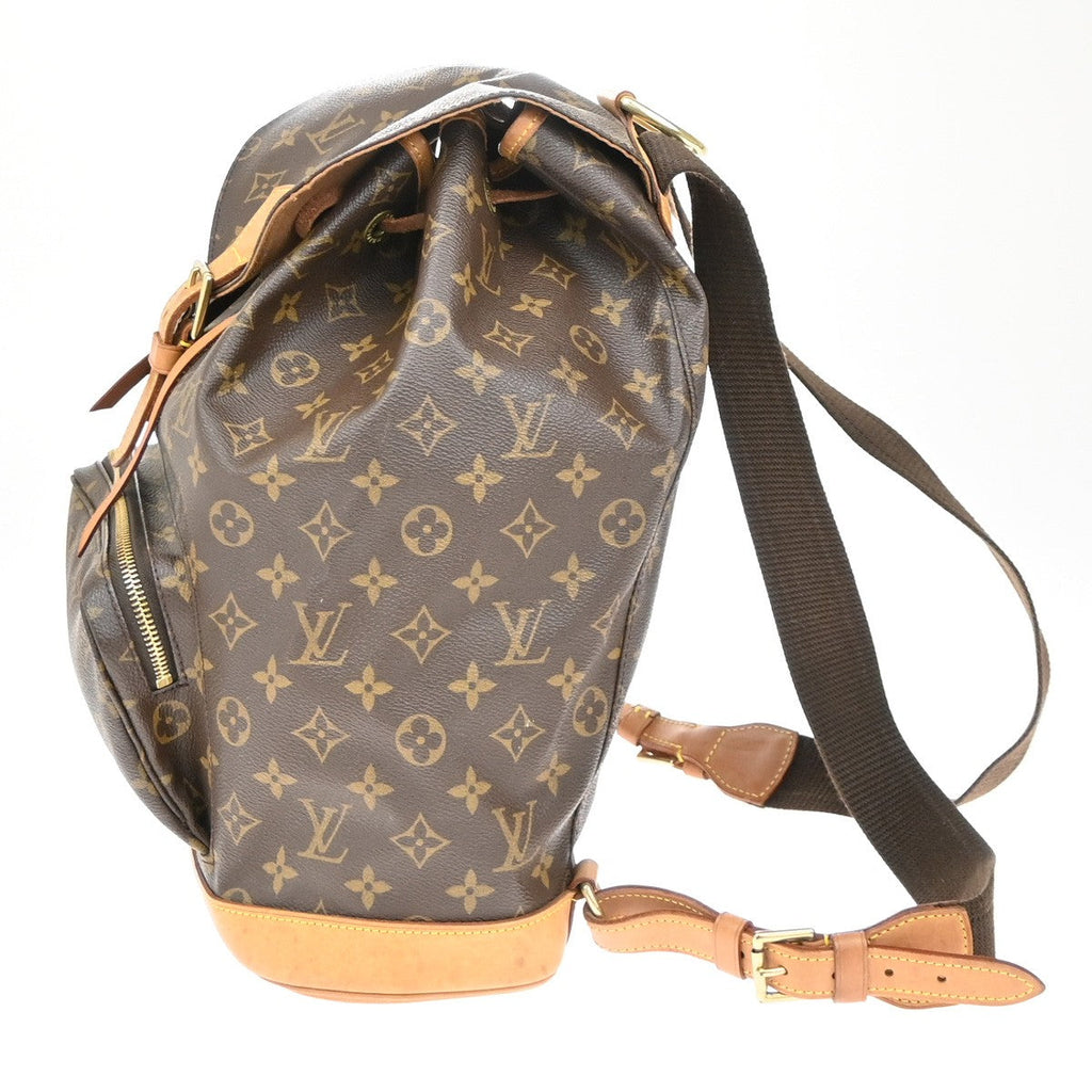 Louis Vuitton Montsouris Backpack Monogram Canvas Brown Canvas Backpack Bag (Pre-Owned)