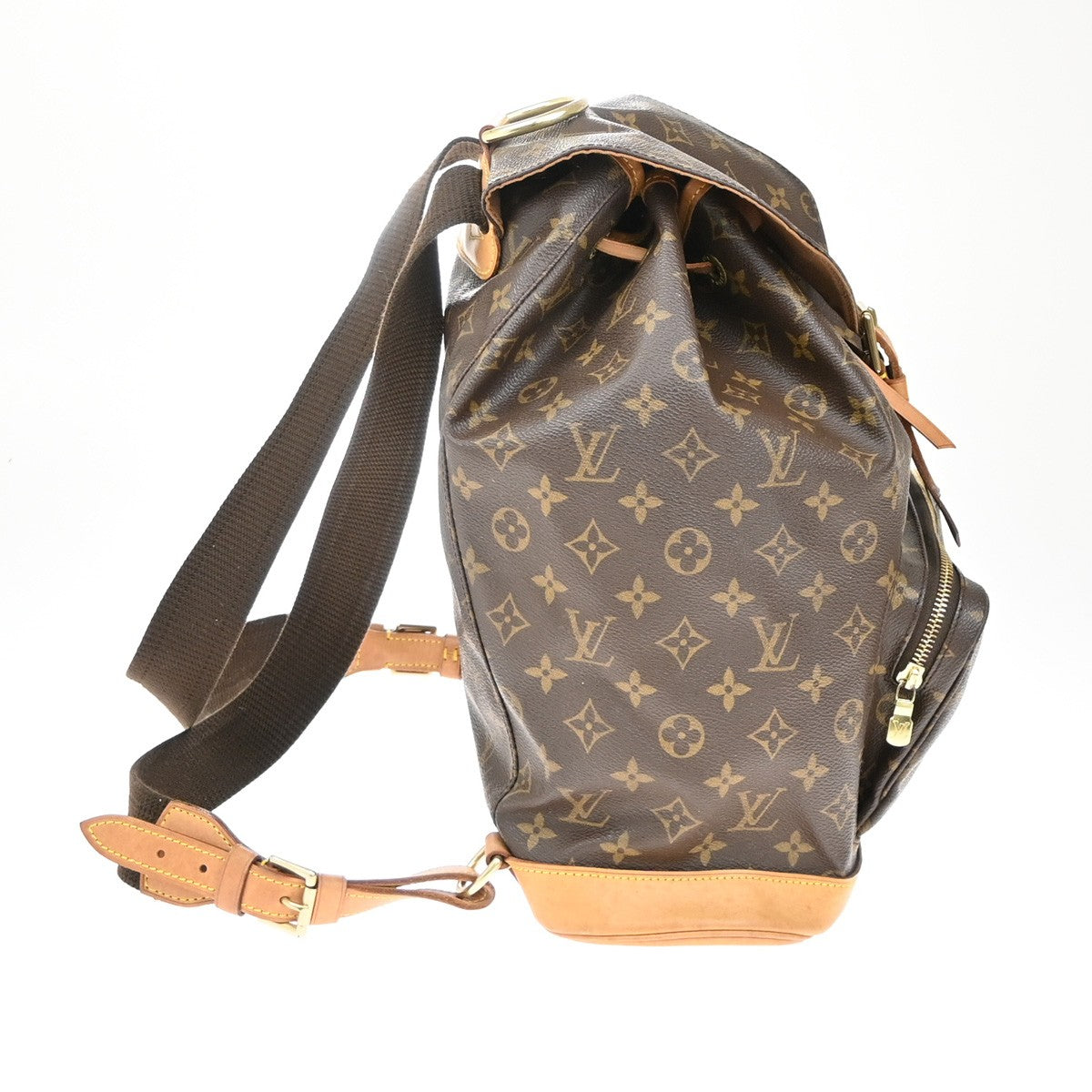Louis Vuitton Montsouris Backpack Monogram Canvas Brown Canvas Backpack Bag (Pre-Owned)