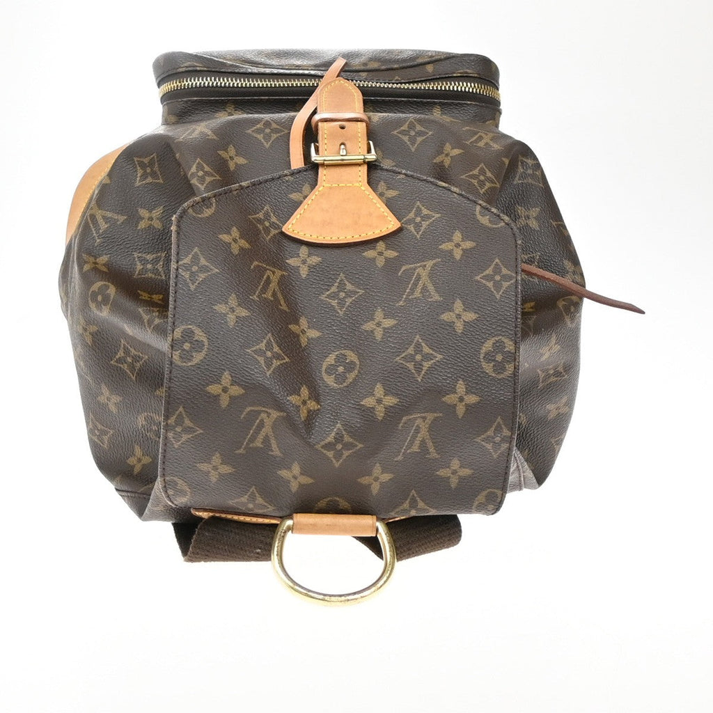 Louis Vuitton Montsouris Backpack Monogram Canvas Brown Canvas Backpack Bag (Pre-Owned)