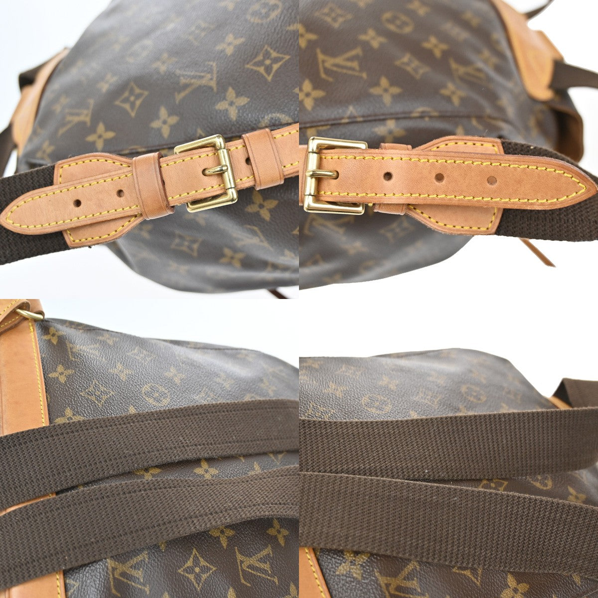 Louis Vuitton Montsouris Backpack Monogram Canvas Brown Canvas Backpack Bag (Pre-Owned)