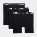 Exclusive Flight Cotton 3 Pack Mens Boxers (Black) — S — Front View