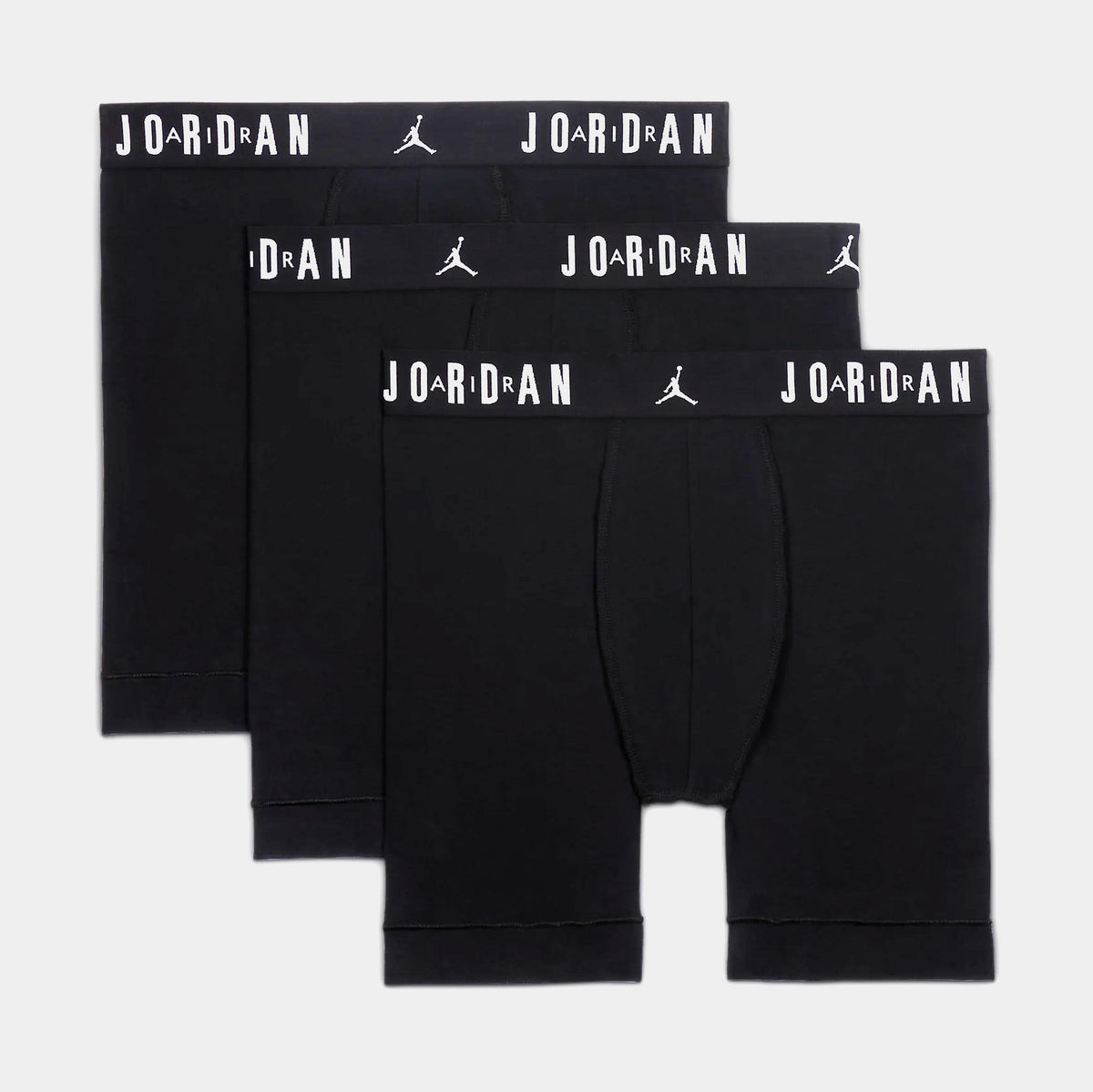 Exclusive Flight Cotton 3 Pack Mens Boxers (Black) — S — Front View