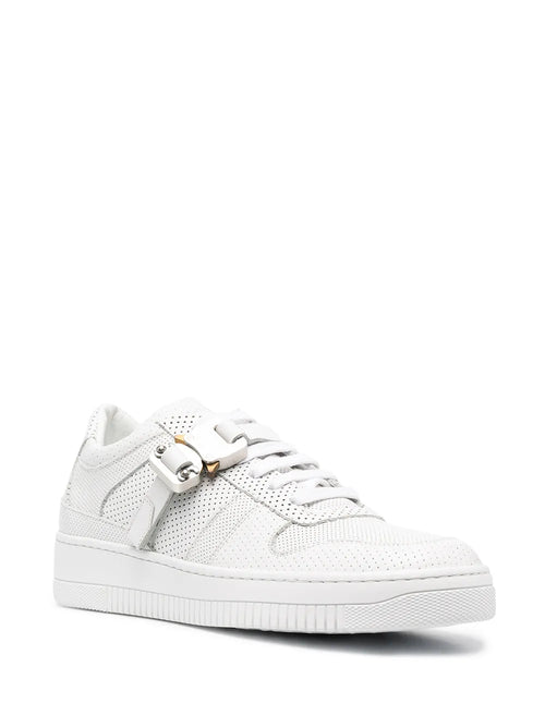 1017 Alyx 9Sm Signature Buckle Sneakers — White — Size US M 3.5 - US W 5 — Side View