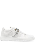 1017 Alyx 9Sm Signature Buckle Sneakers — White — Size US M 3.5 - US W 5 — Front View