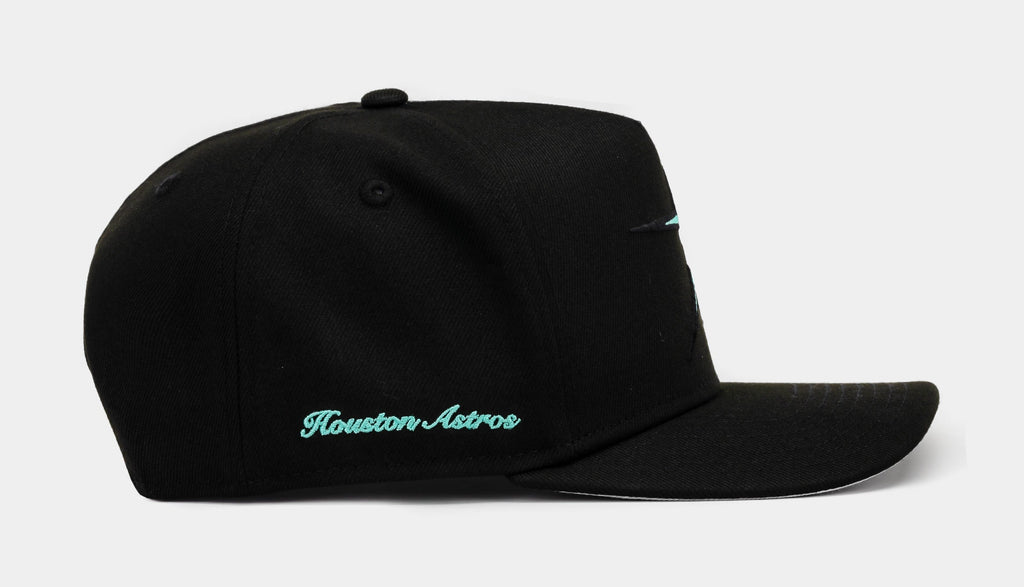 Exclusive Shoe Palace Exclusive Houston Astros Mint 950AF Snapback Mens Hat (Black/Mint) — OS — Side View