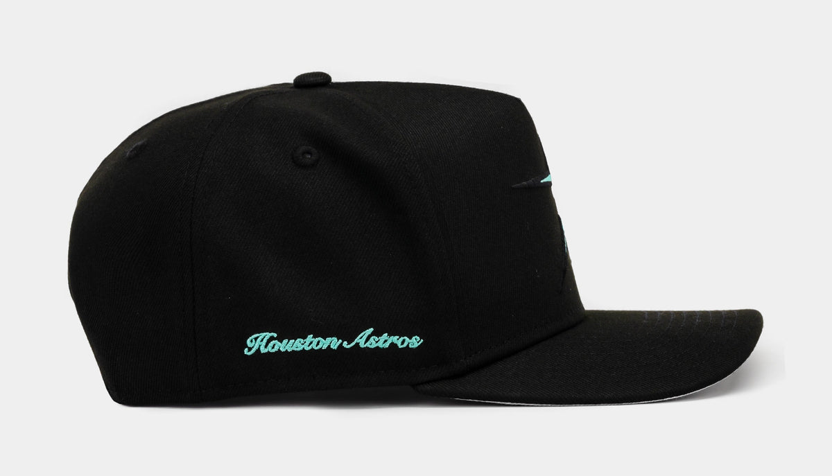 Exclusive Shoe Palace Exclusive Houston Astros Mint 950AF Snapback Mens Hat (Black/Mint) — OS — Side View