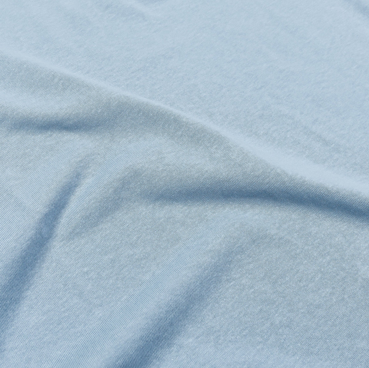 Exclusive Solid Novelty Mens Short Sleeve Shirt (Sky Blue) — S — Side View