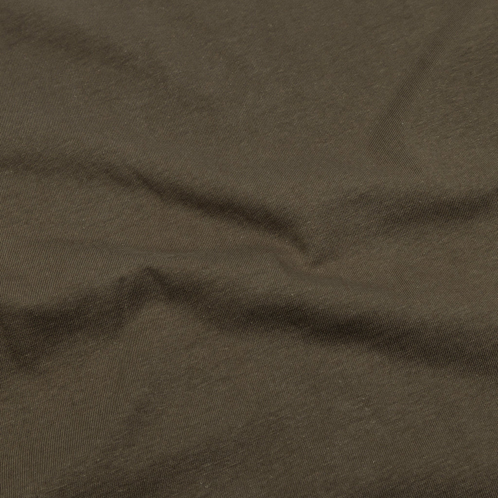 Exclusive Solid Novelty Mens Short Sleeve Shirt (Dark Green) — S — Side View