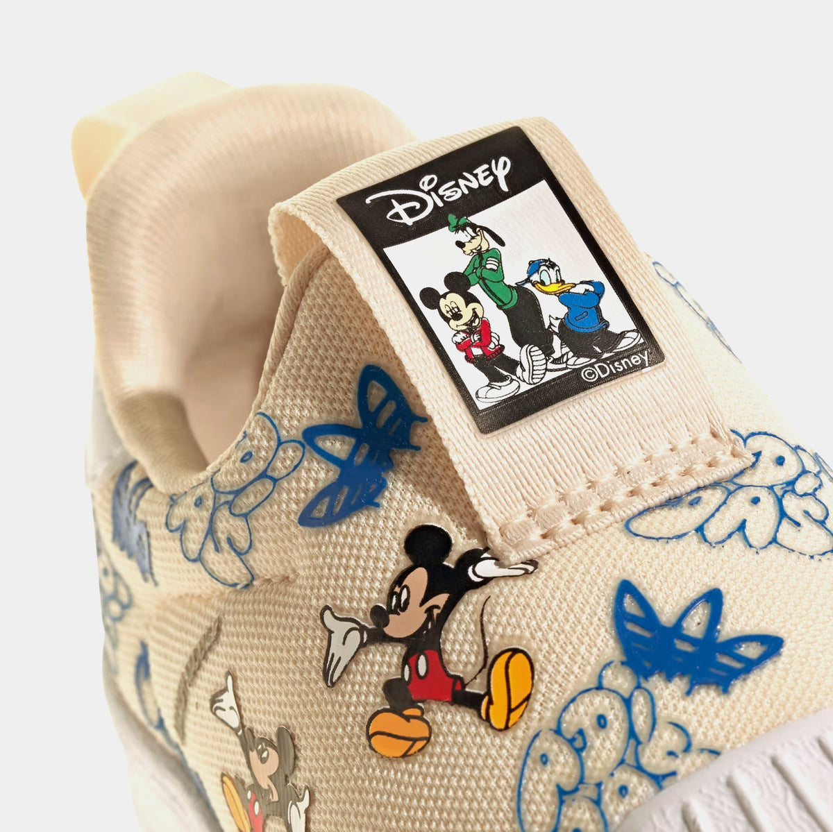 Exclusive Superstar 360 x Disney Mickey Infant Toddler Lifestyle Shoes (Wonder White/Blue) — 4C — Side View