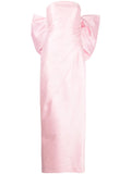 Bambah Oversize Bow Detail Gown — Pink — Size S — Front View