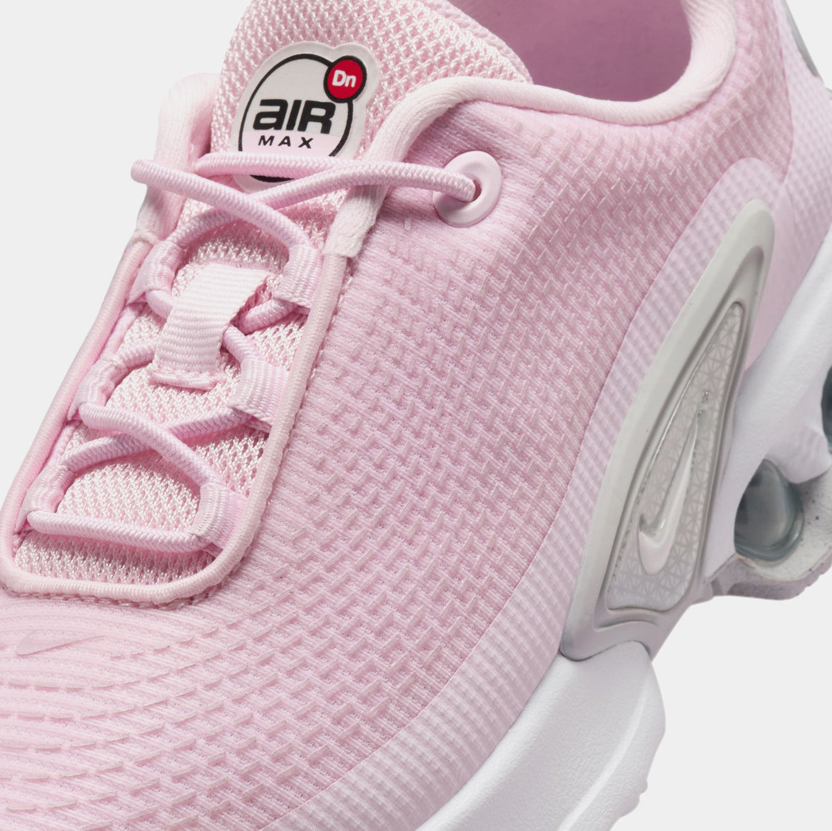 Exclusive Air Max DN Preschool Running Shoes (Pink Foam/White) — 8C — Side View