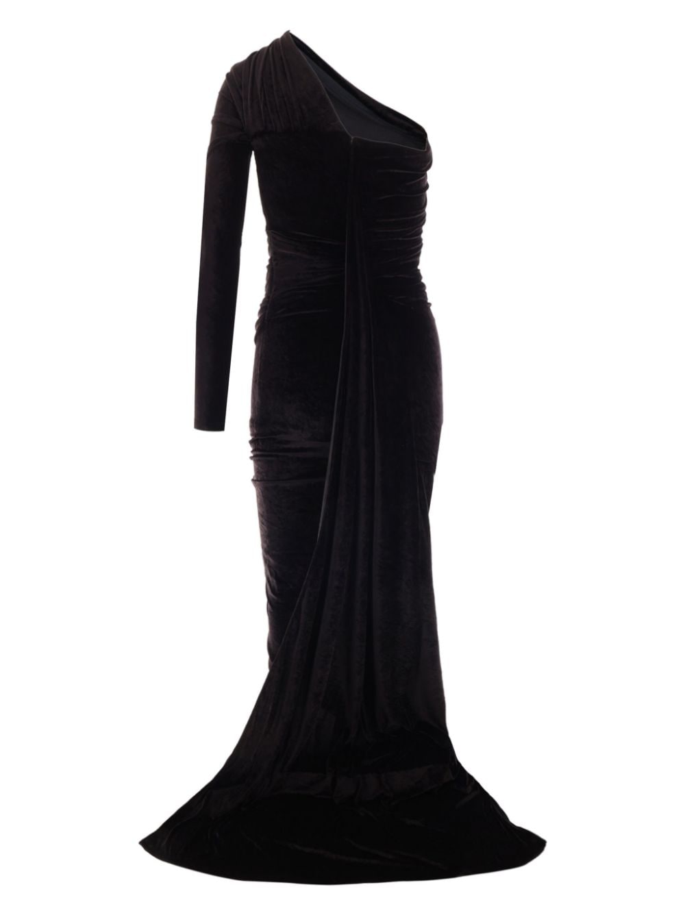 Balenciaga Women's Long Asymmetrical One-Shoulder Dress