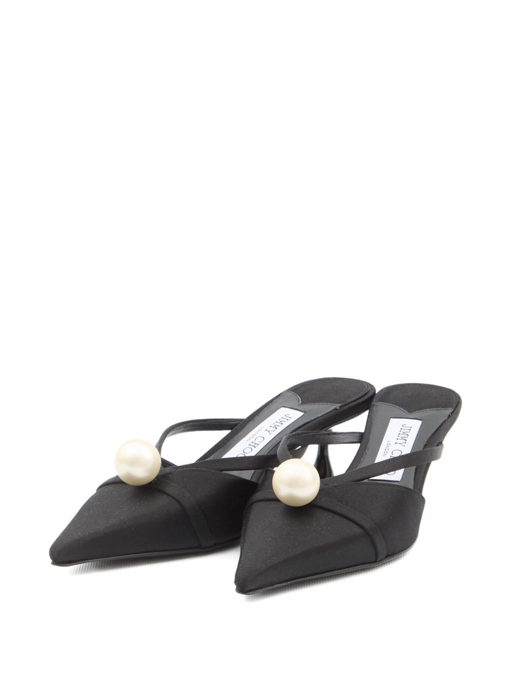 Jimmy Choo Women's 50Mm Sana Pearl-Embellished Mules