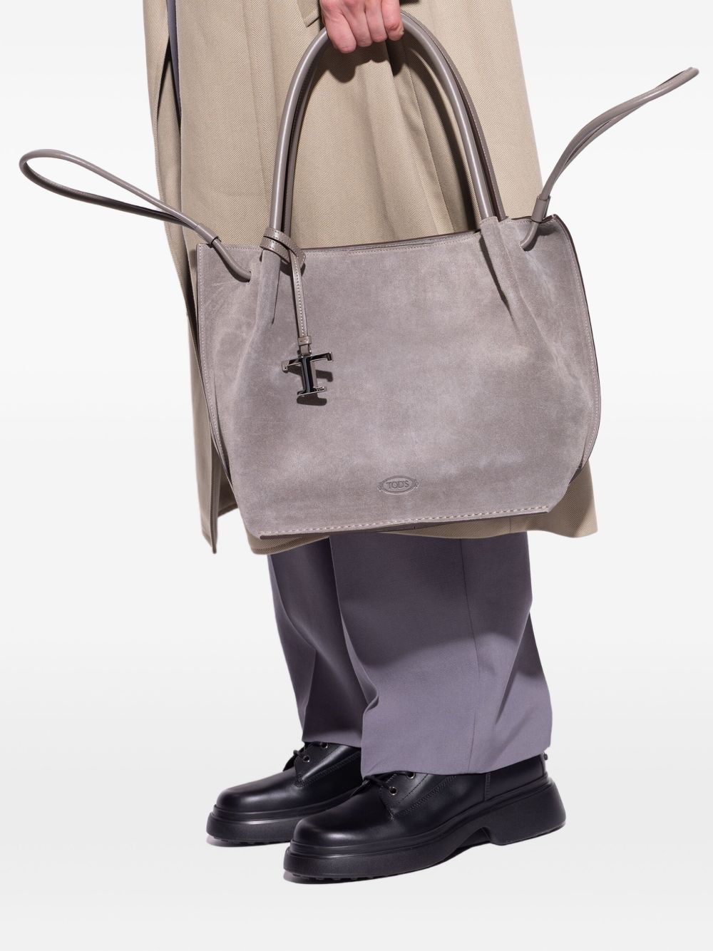 Tod's Women's Drawstring Suede Tote Bag