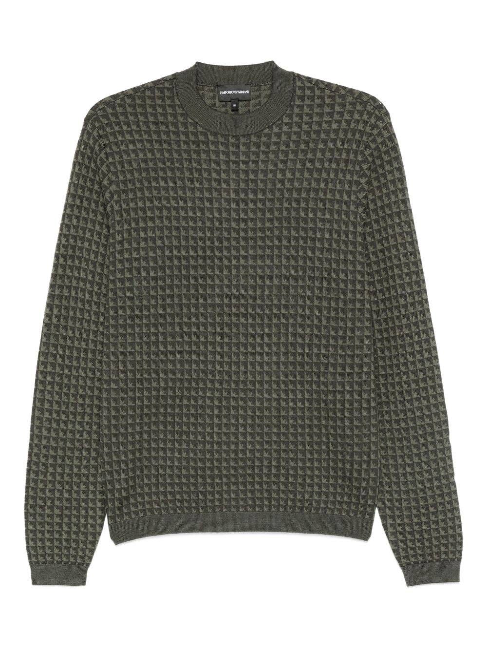 Emporio Armani Men's Geometric-Pattern Virgin-Wool Sweater