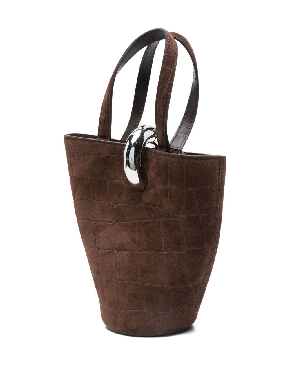 Jacquemus Women's  Crocodile-Effect Ring-Detail Tote Bag