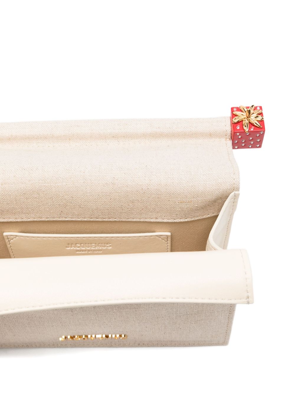 Jacquemus Women's Rond Carré Canvas Clutch