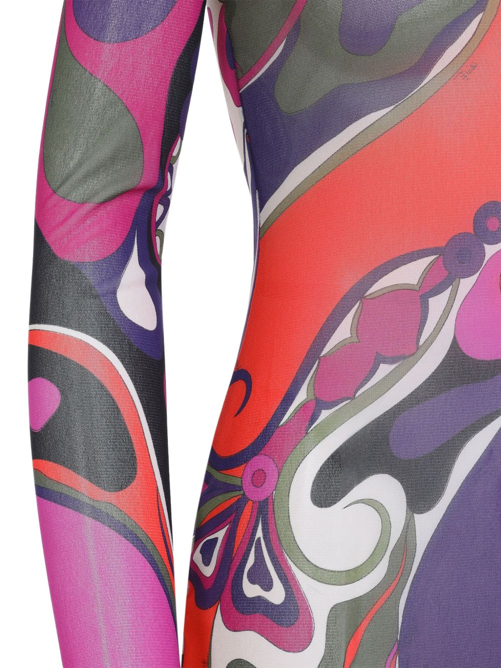 Pucci Women's Swirl-Print Turtleneck Dress