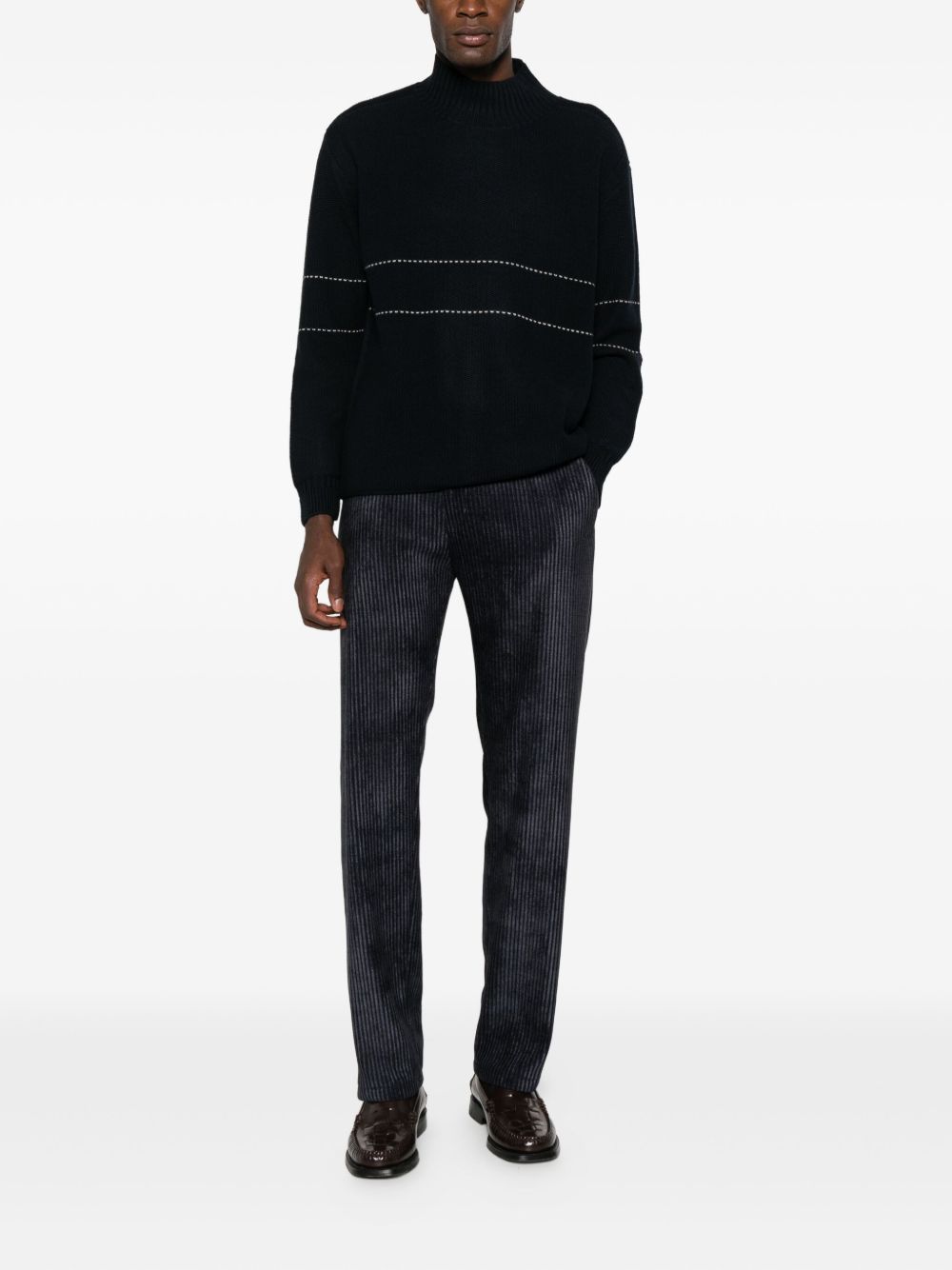 Emporio Armani Men's Trousers Blue