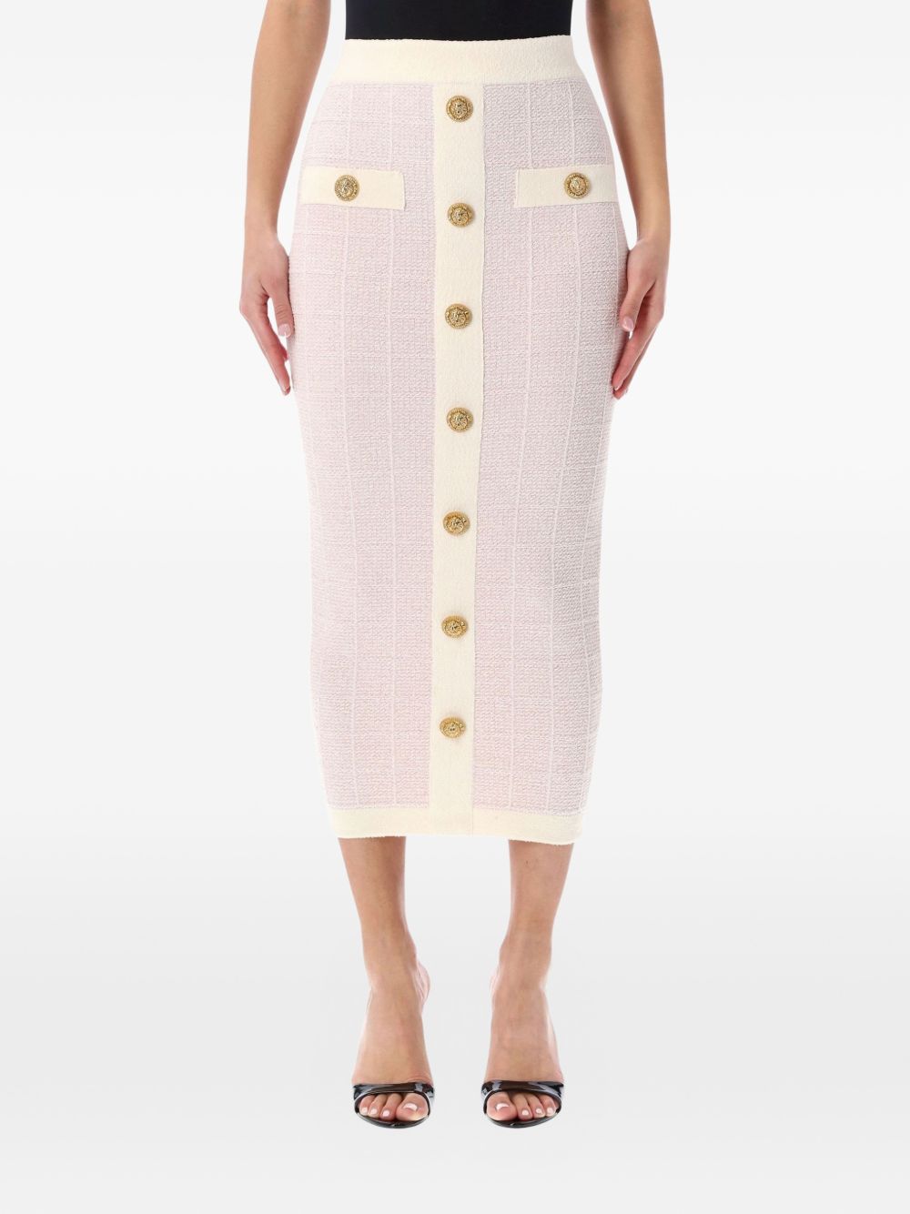 Balmain Women's Skirts Pink