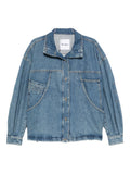 The Attico Women's Coats Clear Blue