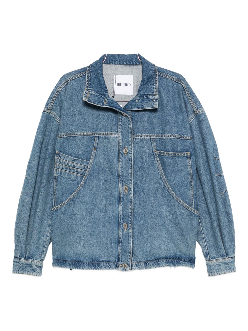 The Attico Women's Coats Clear Blue