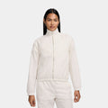 Exclusive NSW Full Zip Windrunner Womens Jacket (Beige) — XS — Front View