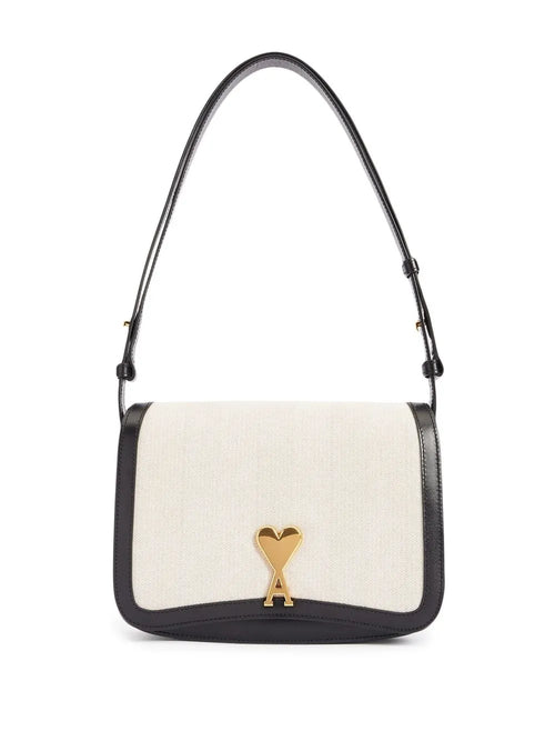 Ami Paris Two Tone Shoulder Bag — Same as shown — Size One Size — Front View
