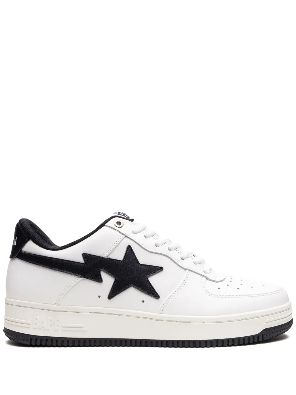 A Bathing Ape?X Jjjjound Bapesta White/Navy Sneakers — Navy Blue/White — Size US M 11 - US W 12.5 — Front View