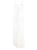 Cult Gaia Hansal Silk Gown — White — Size XS — Front View
